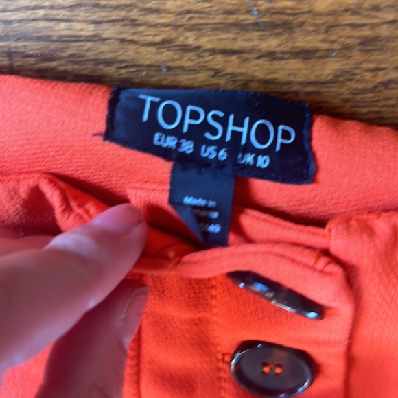 Orange high waisted vintage skirt - Picture 3 of 3